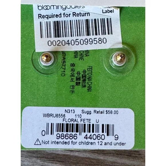 Kate Spade New York Floral Fete Earrings - Picture 4 of 4